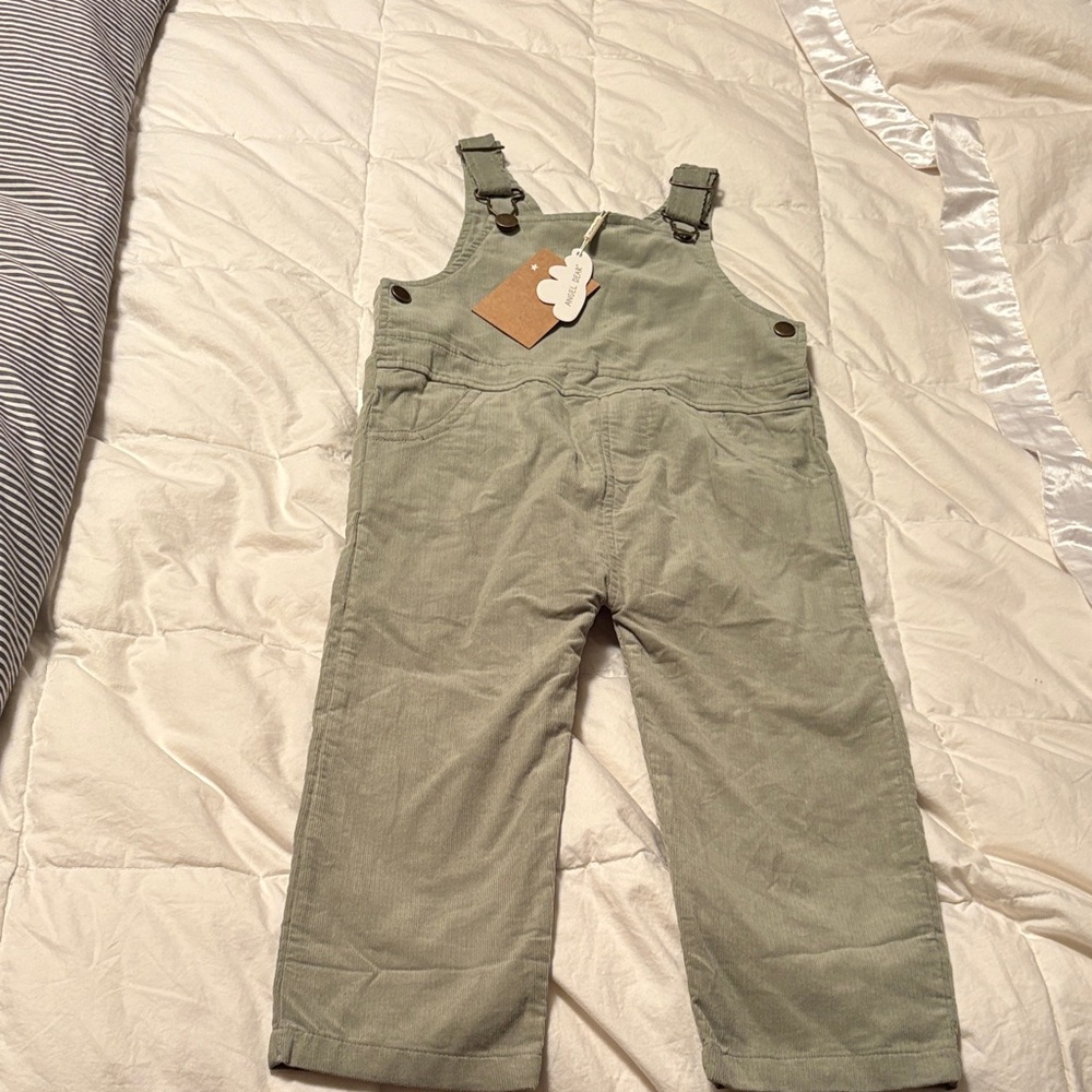 Green Corduroy Overalls